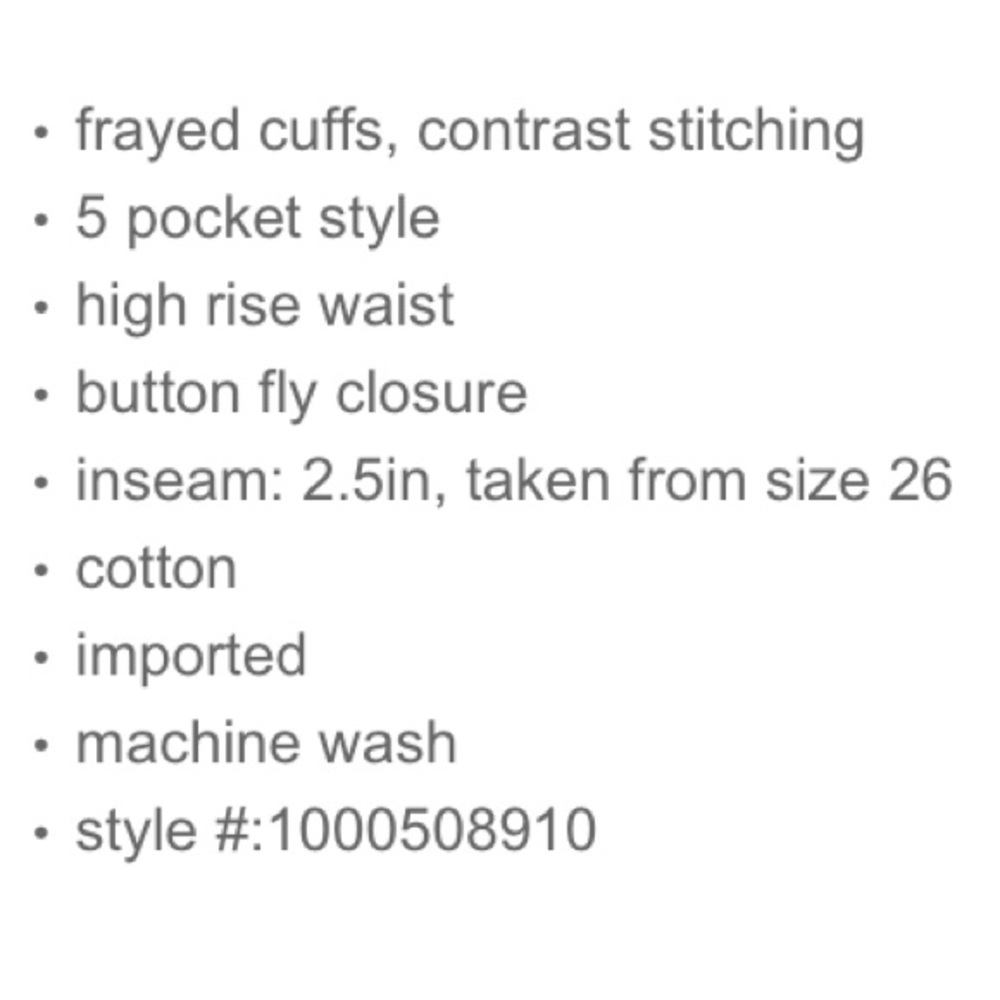 LEVI’S 501 Indigo Mid Rise Cutoff Jean Shorts - Picture 4 of 8